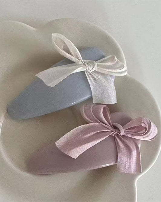 Velvet Mist Bow Clip